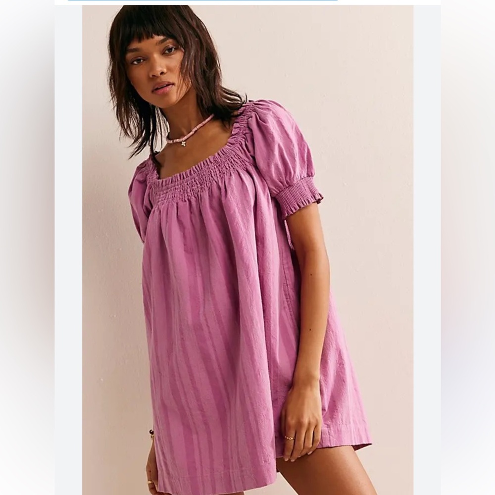 NWT Free People Pink Mila Mini Dress Size XL